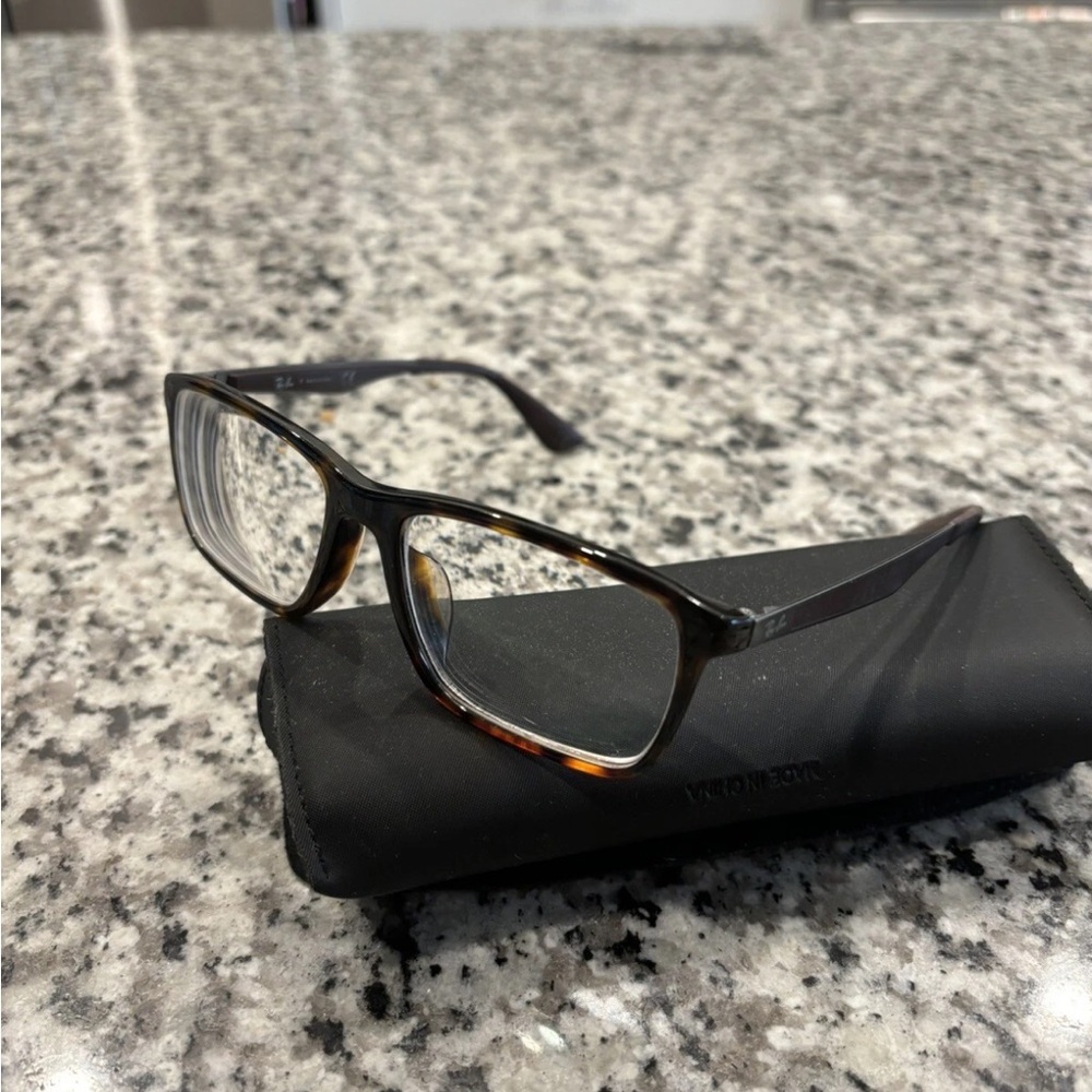 Ray-Ban Eyeglasses Frames Rectangle Tortoise Style - image 5